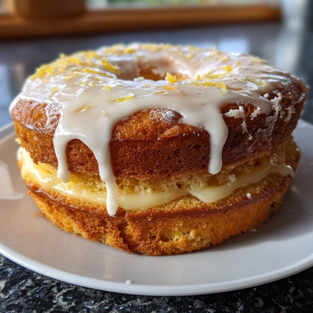 Zitronenkuchen mit Zitronenquark