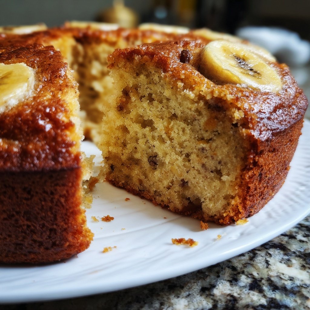 Bananenkuchen mit Öl