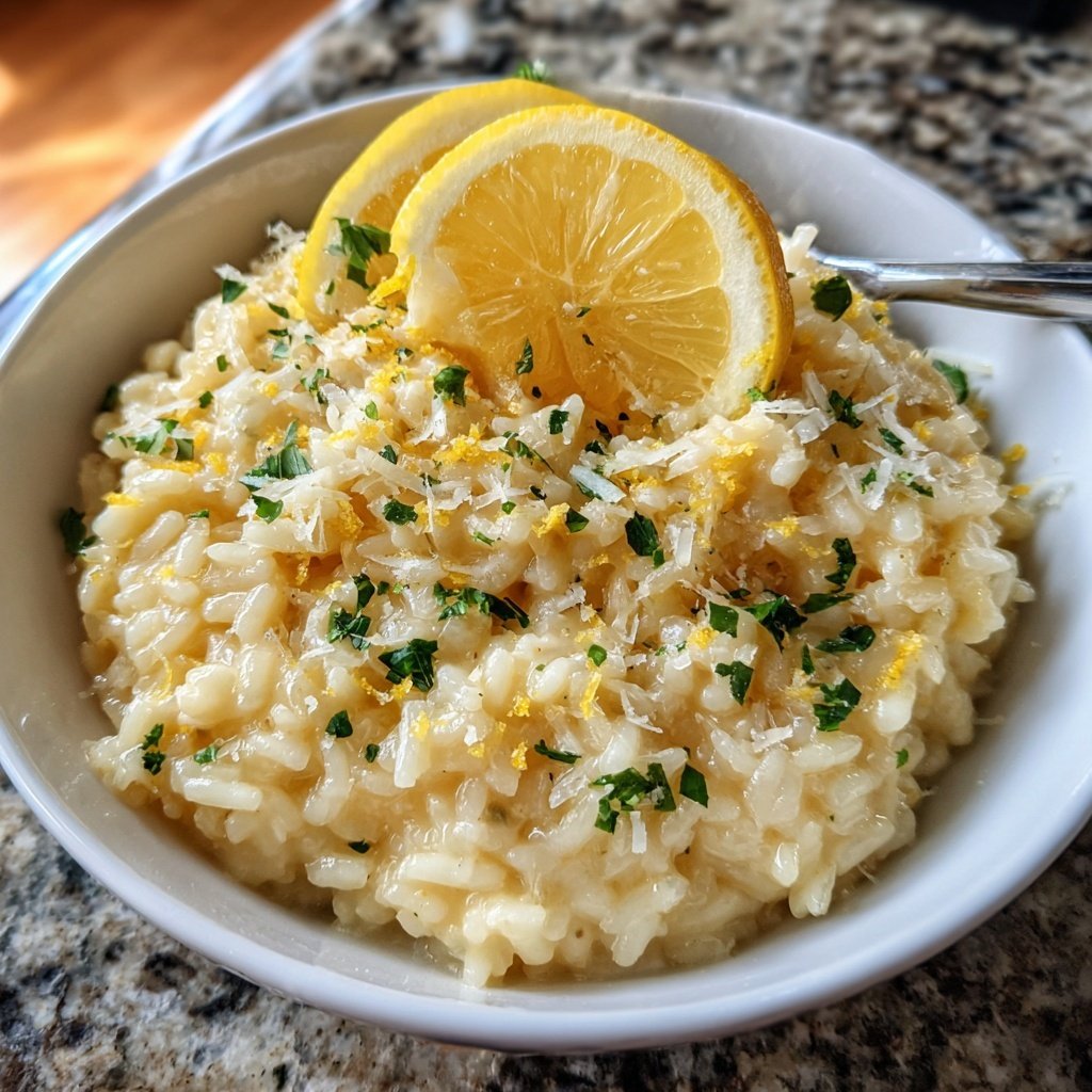 Risotto mit Zitrone und Parmesan