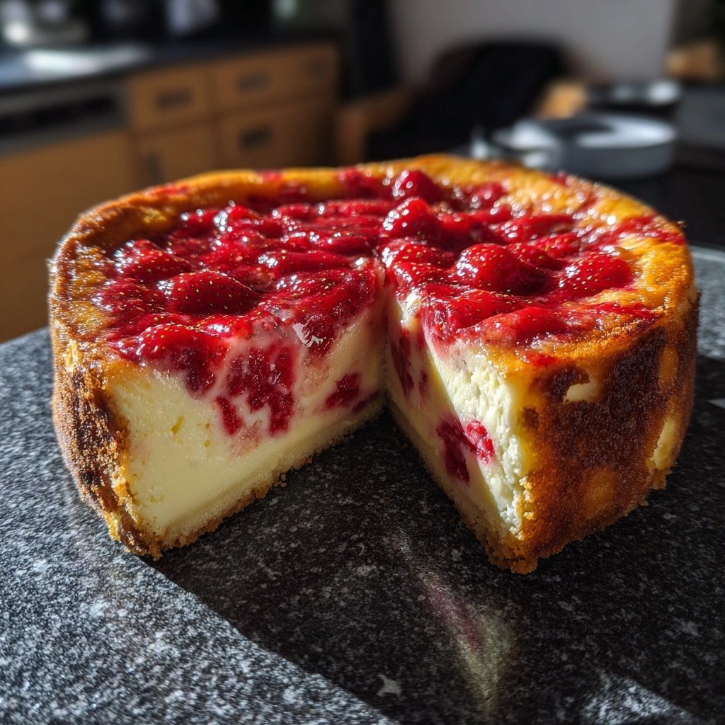 Erdbeerkuchen Mit Quark Und Beeren