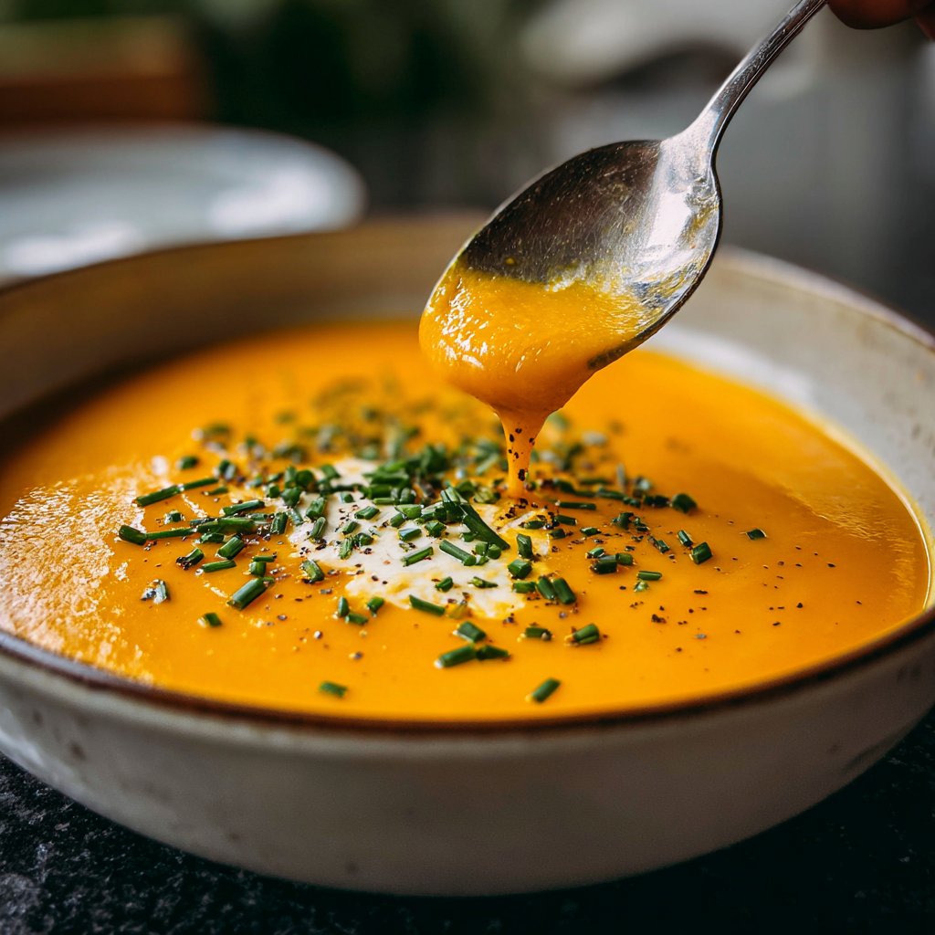 Kürbissuppe mit Lauch