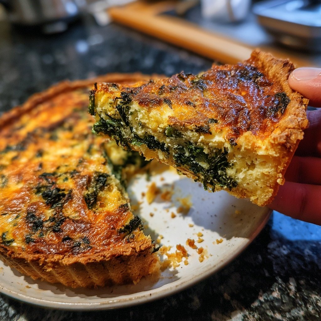 Schwarzkohl-Zitronen-Quiche – einfaches Rezept