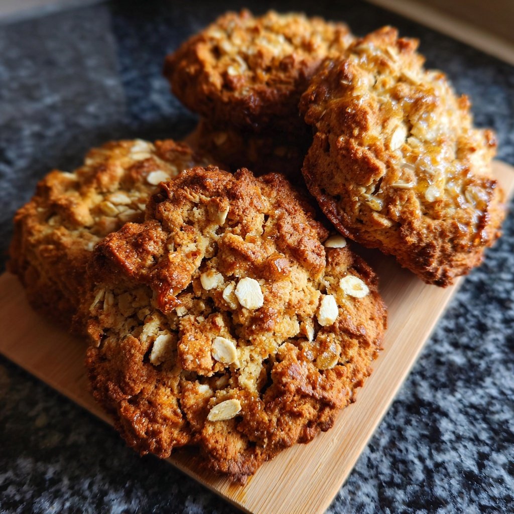Cookies mit Haferflocken und Honig