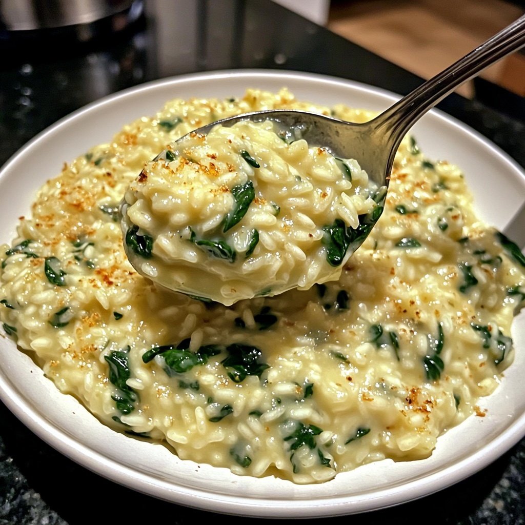 Risotto mit Spinat