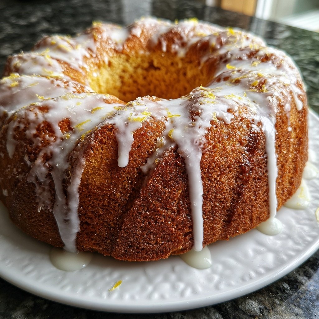 Zitronenkuchen mit Vanillezucker