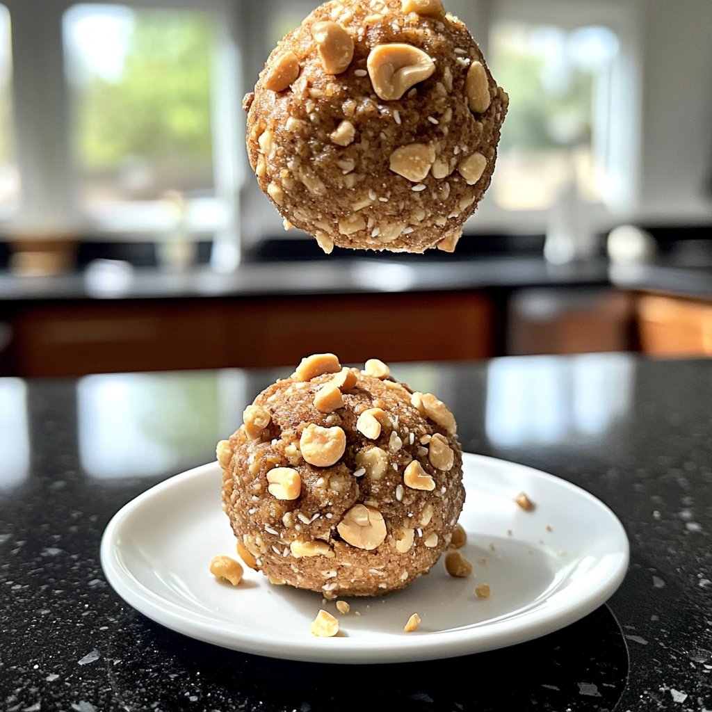 Protein Bällchen mit Cashewkernen