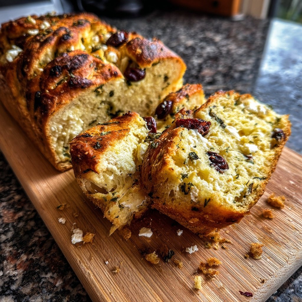 Zupfbrot Mit Oliven Und Feta