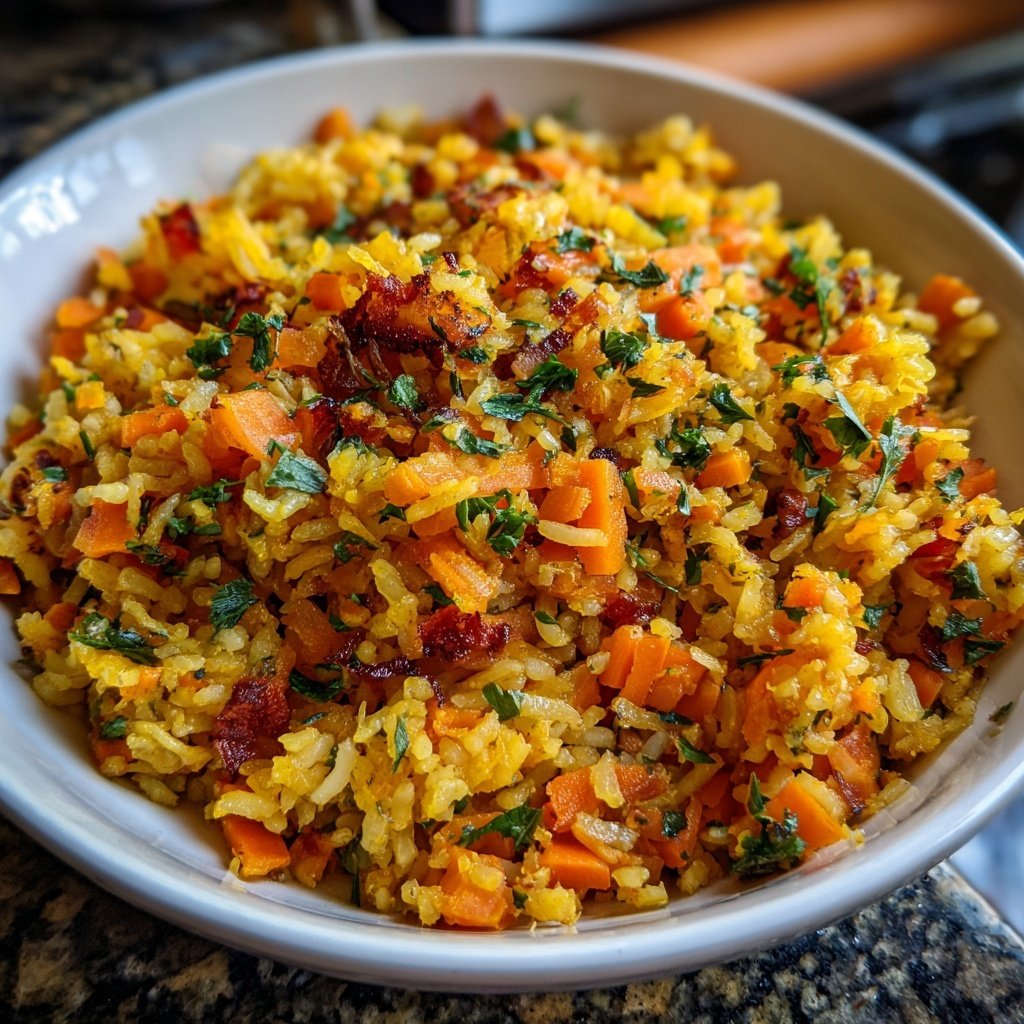 Karotten Reis Pfanne