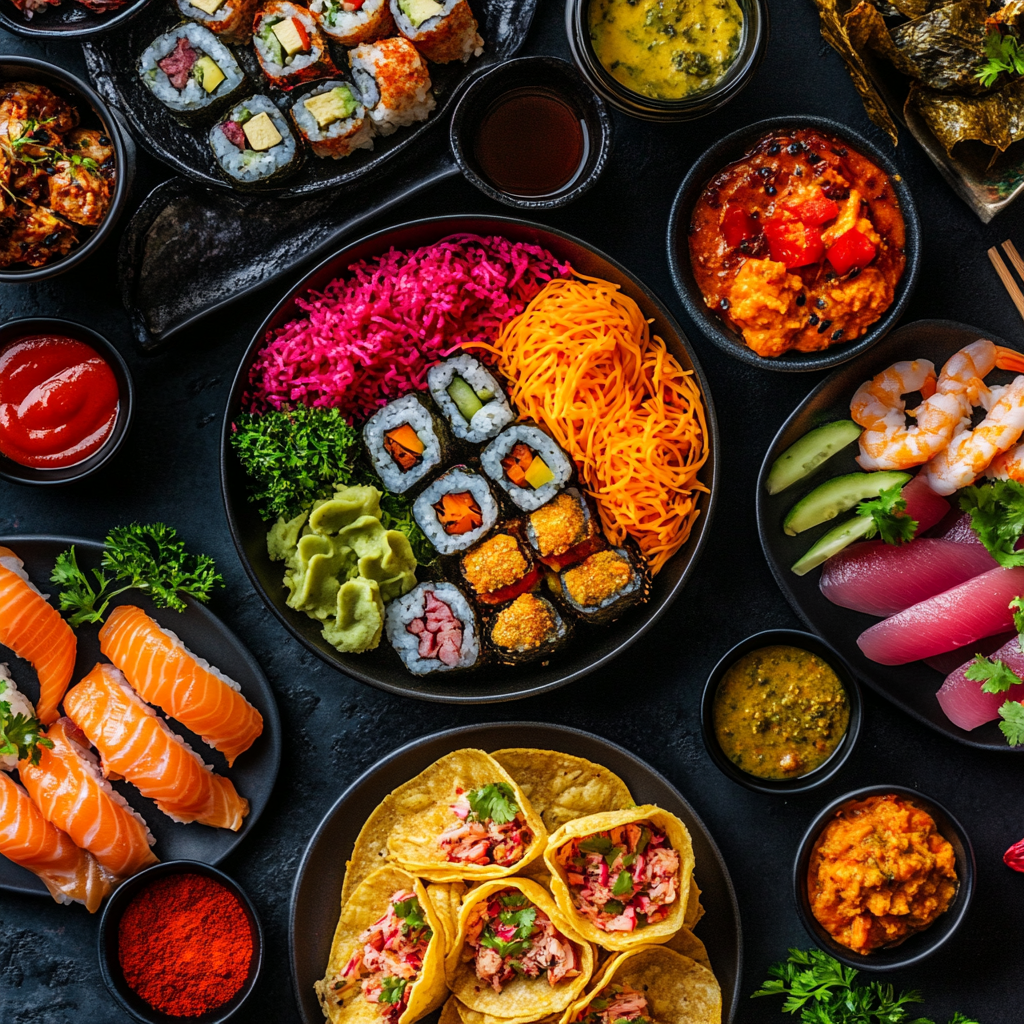 Alltägliche internationale Küche-Inspiration