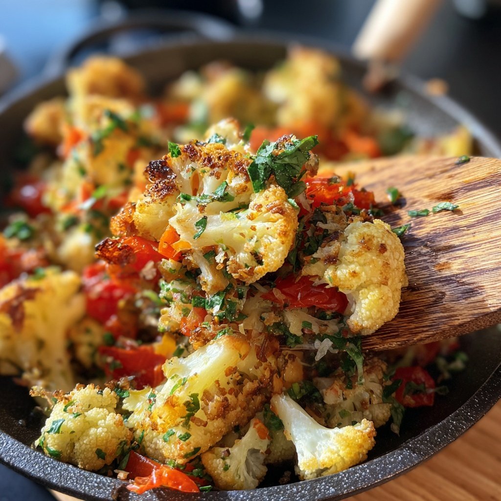 Blumenkohlpfanne mit Kräutern